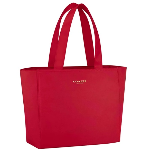 Coach Tote Bag Red Limited Edition NEW TAGS - Picture 1 of 6